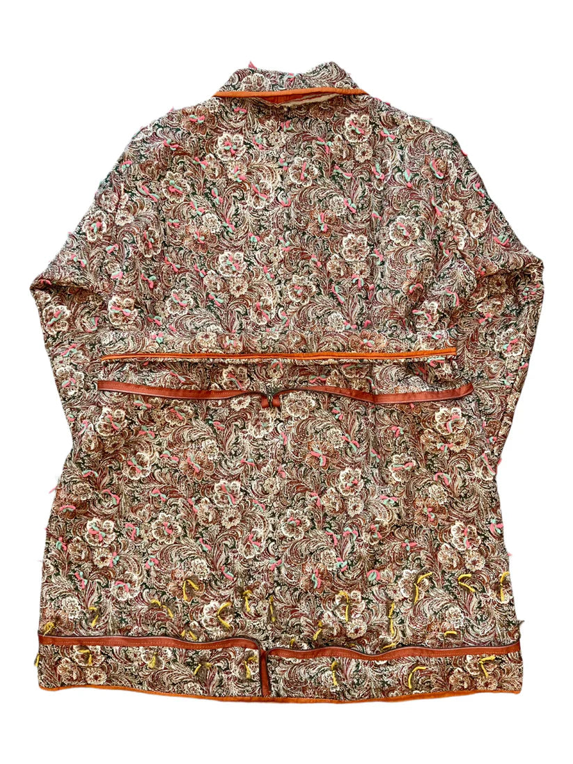 The Paisley Nocturne Trench Tote