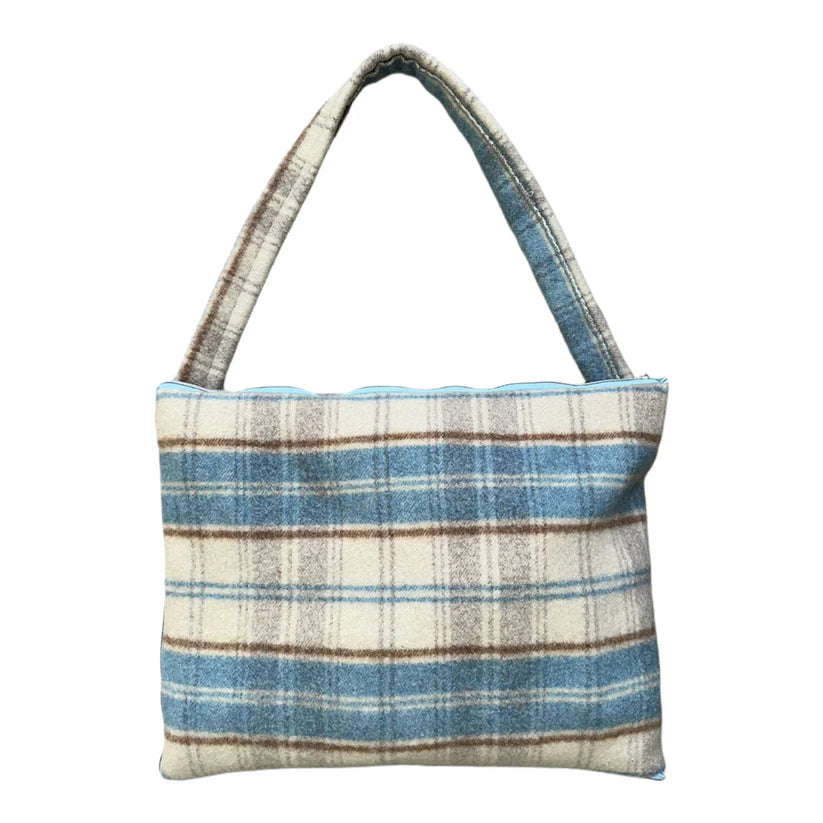 The Ashen Blue Trench Tote