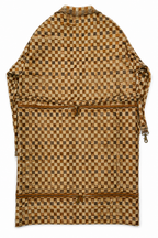 The Porcini Checkered Trench Tote