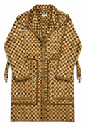 The Porcini Checkered Trench Tote