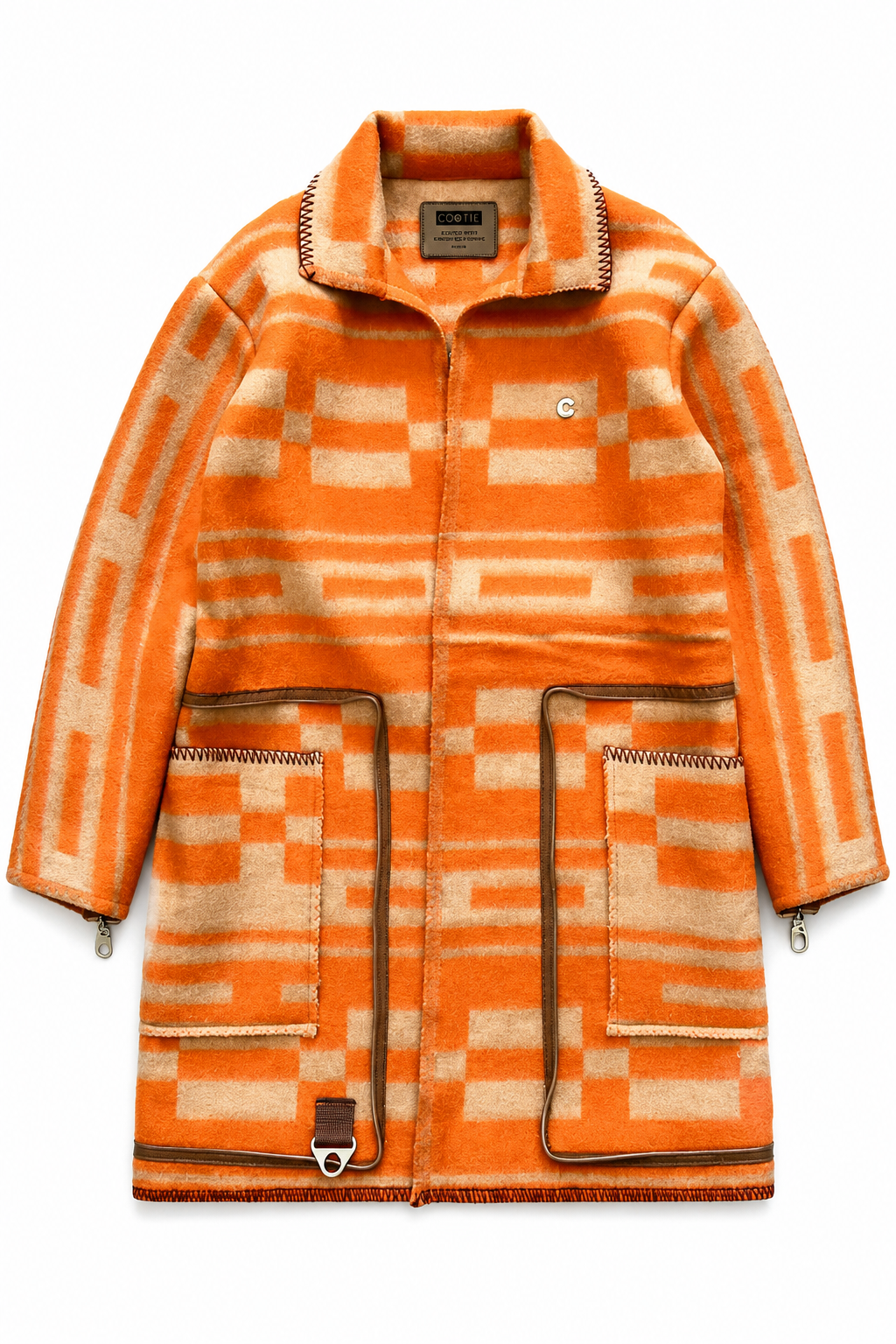 1 of 1 Tangerine Weave Trench Tote
