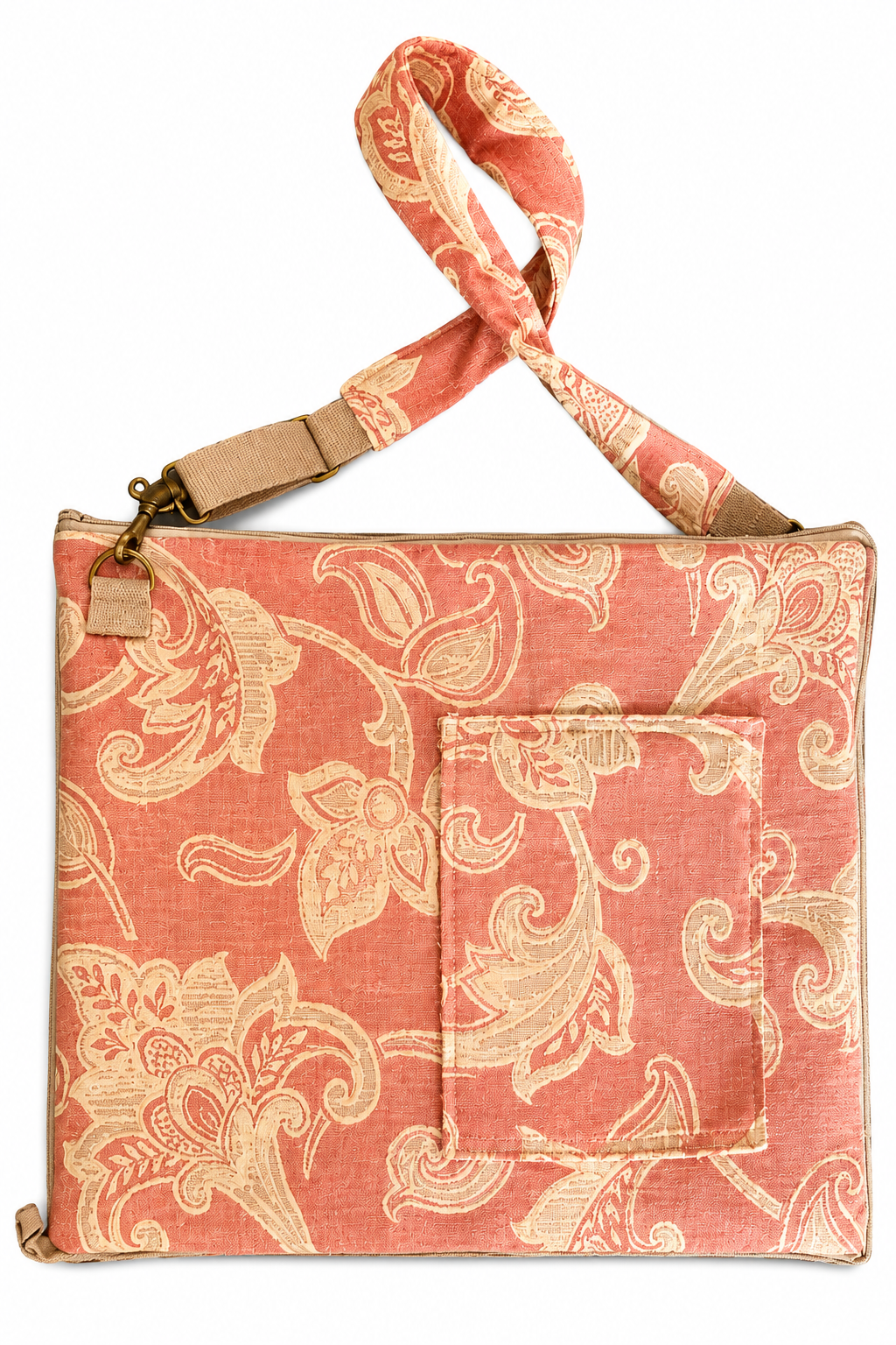Apricot Parlor Coat N Tote