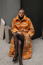 1 of 1 Tangerine Weave Trench Tote